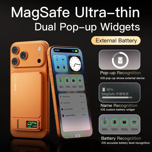 Power Bank Magnético 3 en 1 de Carga Rápida | Compatible con iPhone y Apple Watch