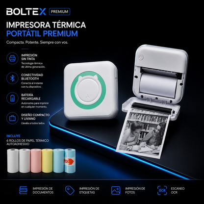 Mini Impresora Térmica Bluetooth Portátil