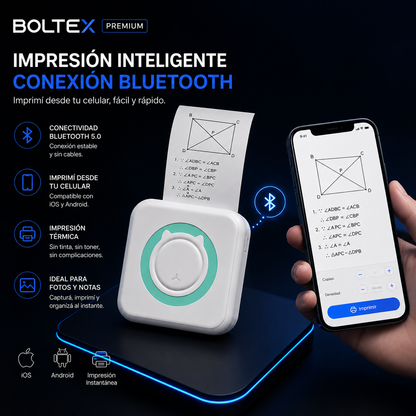 Mini Impresora Térmica Bluetooth Portátil