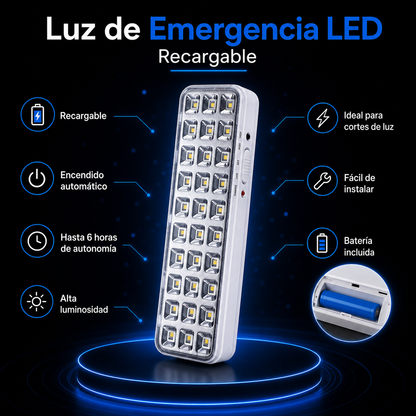 Luz de Emergencia LED Recargable