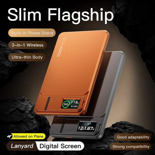 Power Bank Magnético 3 en 1 de Carga Rápida | Compatible con iPhone y Apple Watch