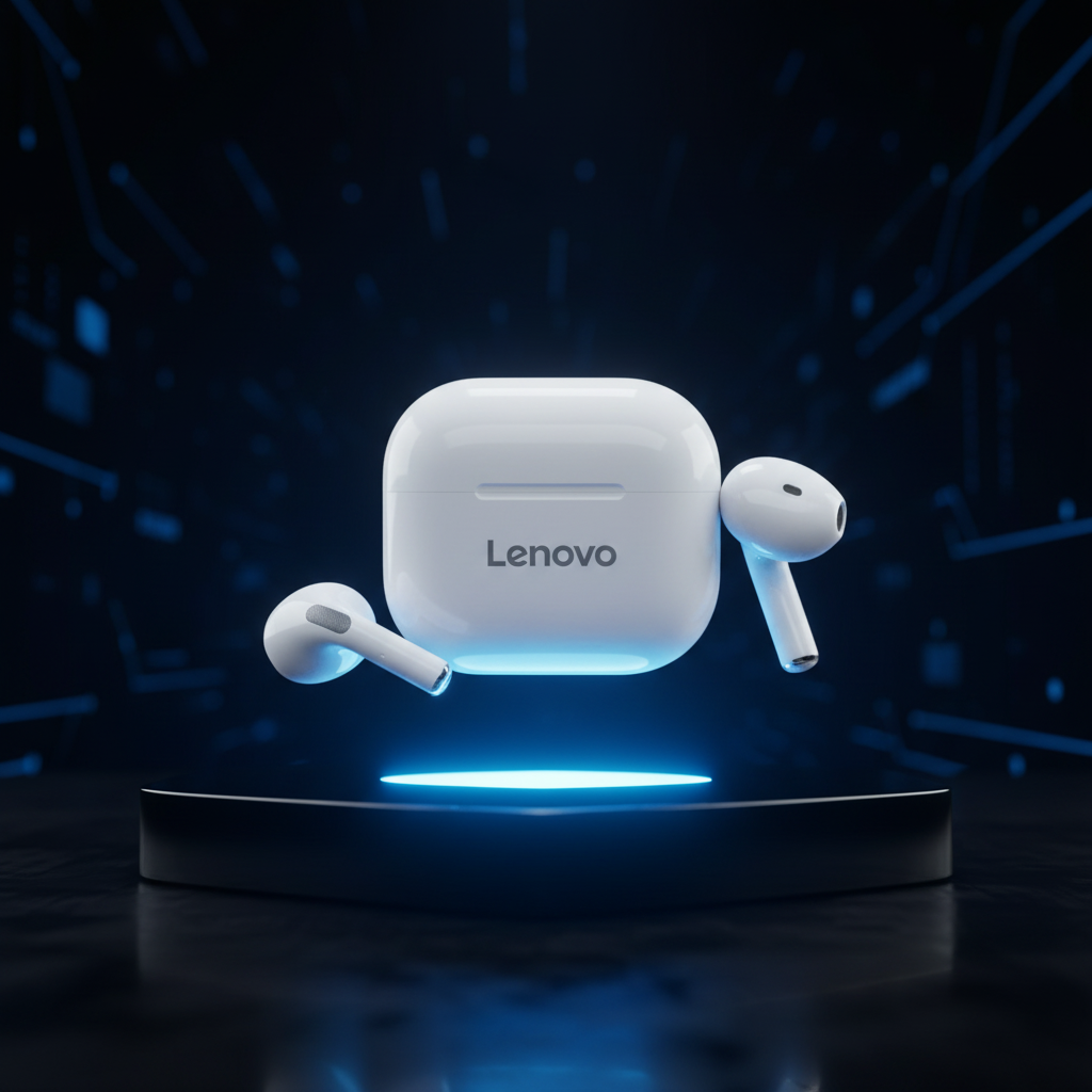 Auriculares Bluetooth Lenovo LP40 con estuche de carga